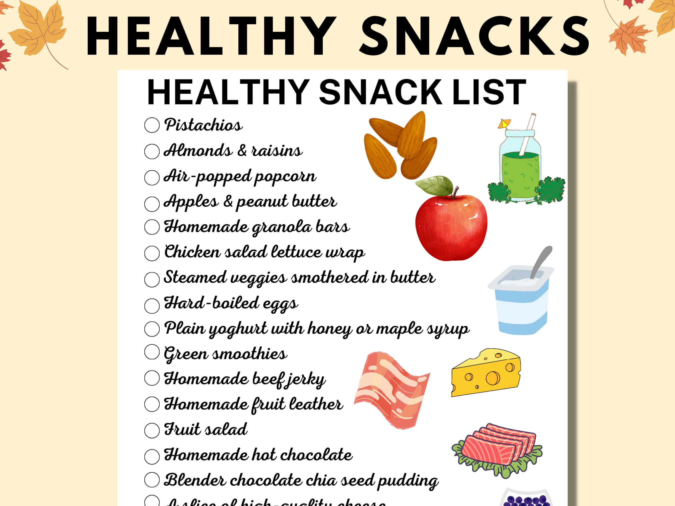 Healthy Snack List healthy-snack-list