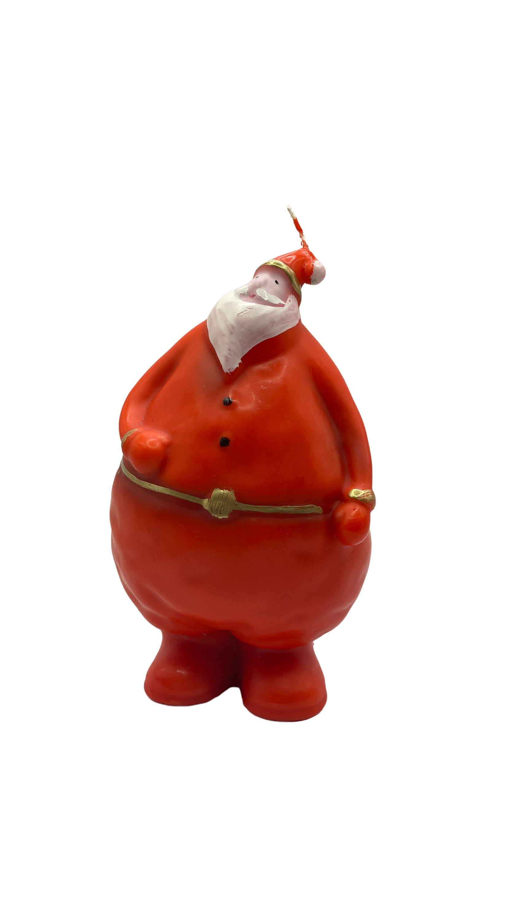 Les Flambeuses | Mon Joyeux Père Noël Bougie Décorative Haut de Gamme Rouge