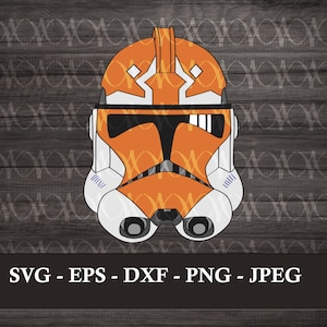 332nd Company Clone Trooper helmet Digital Vinyl Decal for Car, Laptop, Cell Phone, Water Bottle, Journal, T-shirts, Stickers SVG