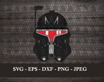 Captain Rex Order 66 Digital Vinyl Decal for Car, Laptop, Cell Phone, Water Bottle, Journal, T-shirts, Stickers SVG