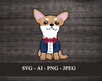 Chihuahua Independence Day Digital Vinyl Decal for Car, Laptop, Cell Phone, Water Bottle, Journal, T-shirts, Stickers SVG