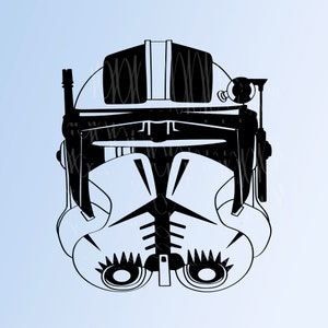 SVG Imperial Commander Cody, Cricut, Silhouette, Cut File, Clipart.