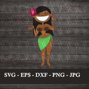 Hula Girl Svg Download, Hula Dancer Svg, Hula Girl Png, Hawaii Clip Art Svg, Hula Files For Cutting, Hawaii Svg Png Dxf