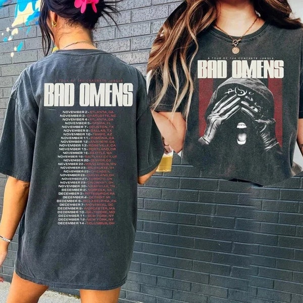 Bad Omens Band Concrete Jungle Tour 2023 Shirt, A Tour Of The Concrete Jungle Tour 2022 2023, Bad Omens Shirt,Concrete Jungle 1402823736