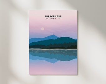 Mirror Lake Print - Adirondacks, New York