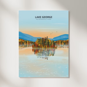 Lake George Foliage Print - Adirondacks, New York