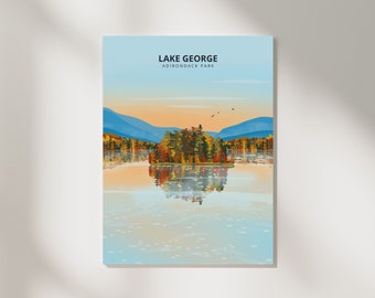 Lake George Foliage Print - Adirondacks, New York
