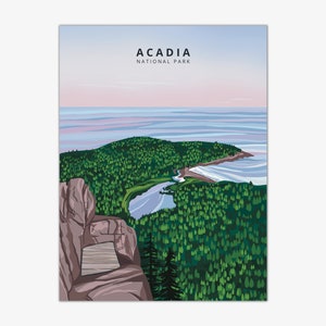 Beehive Trail Print - Acadia National Park, Maine