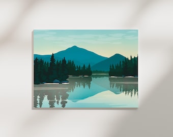 Lake Placid Landscape Print - Adirondacks, New York
