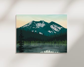 Adirondack Mountains Landscape Print