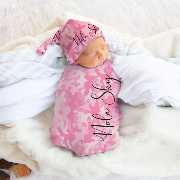 Pink Camo Baby Gift Etsy