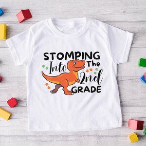 2nd Grade Back To School Shirt , Dinosaur Back To School Tshirt , Second Day of School Kids , Dino Boy Second Grade  , 2nd Grade Youth Boys