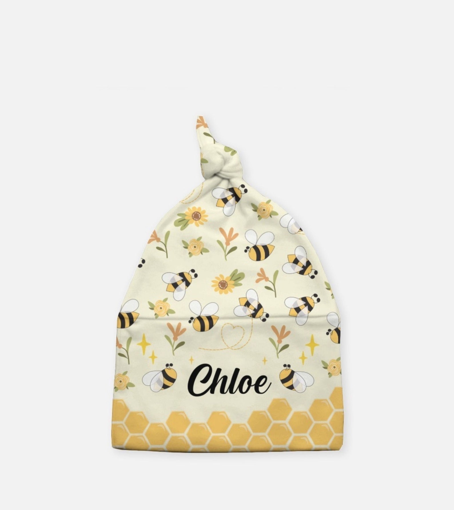 Bumble Bee Personalized Swaddle With Hat Bee Baby Blanket Etsy