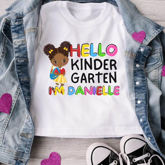 Back To School T-Shirts For Melanin Toddler And Kindergarten Back To School T-Shirts For Melanin Toddler And Kindergarten