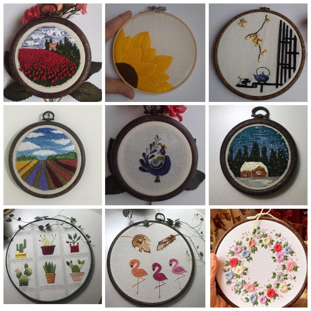 Custom Design Thread Painting | Customizable Embroidery Painting ...