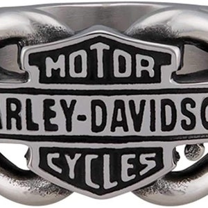 Harley logo davidson Ring, for lovers of motorcycle harley unisex, hog Motor ring,Harley Davidson ring, biker ring, silver 925 ring gift