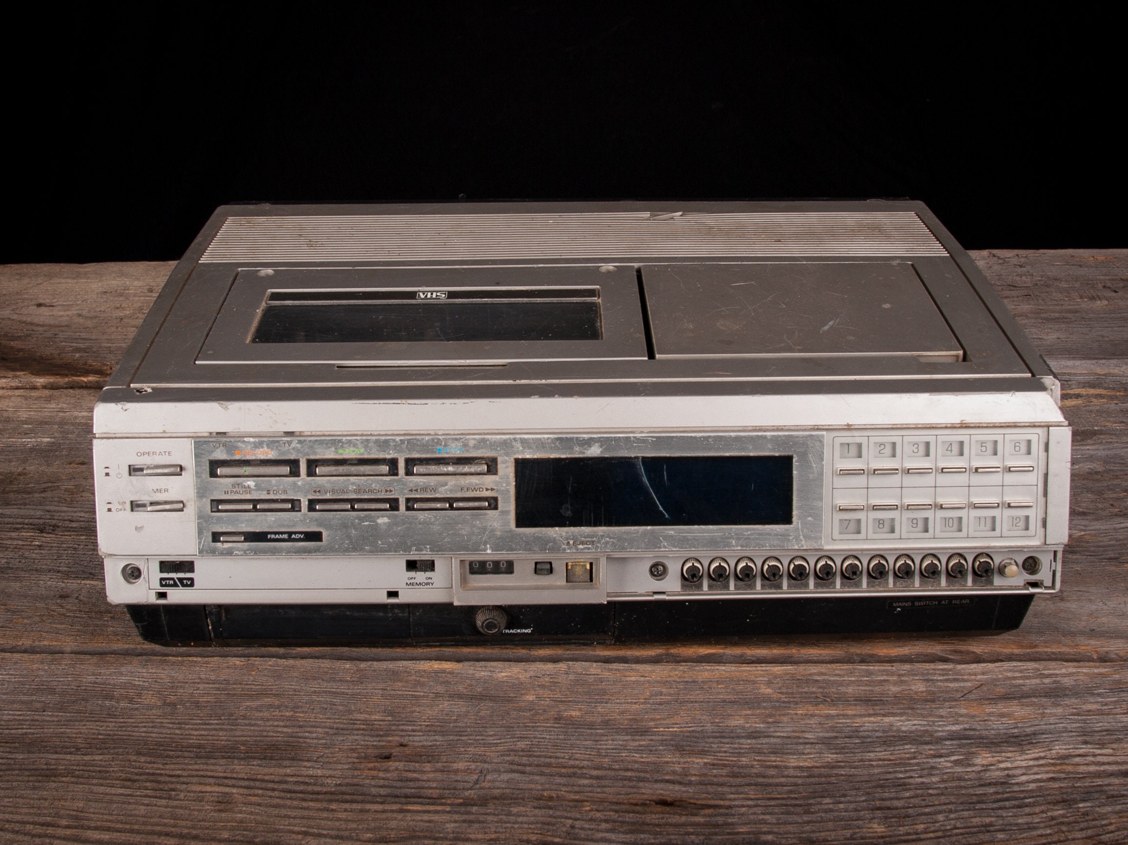 hitachi-video-deck-vt-8000e-retro-vintage-vhs-player-old-etsy-uk
