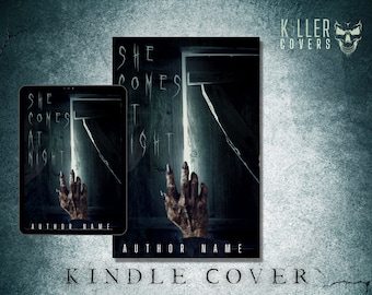 Premade Horror Ebook Cover, Dark Thriller Paperback Design
