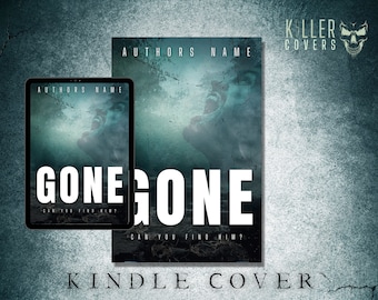 Premade Horror Ebook Cover Design, Digital Book Cover Art