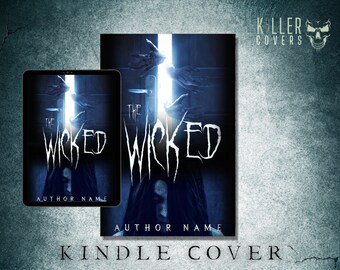 Premade Horror Ebook Cover Design, Readymade Digital Book Cover Art