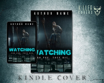 Premade Horror Ebook Cover, Readymade Digital Book Cover Art