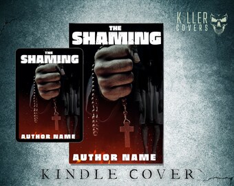 Premade Horror Ebook Cover Design, Readymade Book Cover Art
