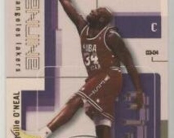 Shaquille O'neal (Lakers) 2003-04 fleer genuine insider card #65