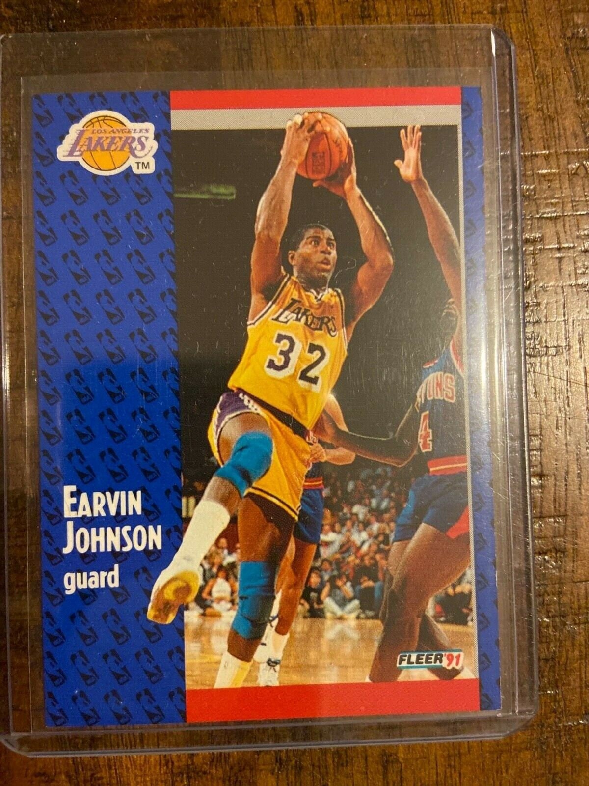 Earvin Magic Johnson 100 Basketball Card Fleer 1991 Etsy