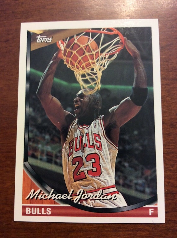 1993 Topps 23 Michael Jordan Mint Chicago Bulls Error Card Wrong Birthday 4 3 68 Vs 2 17 63 Etsy