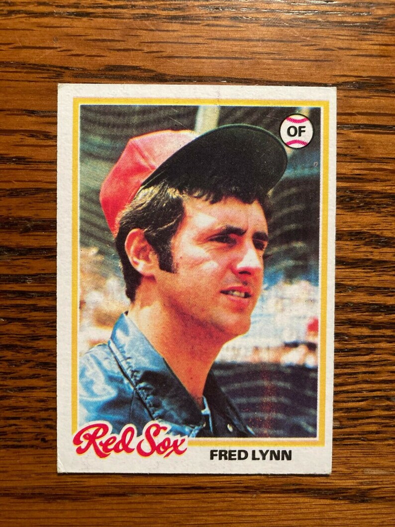 1978 Topps 320 Fred Lynn Boston Red Sox Rookie MVP Etsy