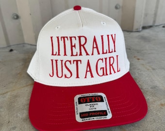Literally Just a Girl Trucker Hat || Trucker Cap || Girl Trucker ||