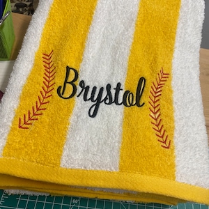 Softball Beach Towels