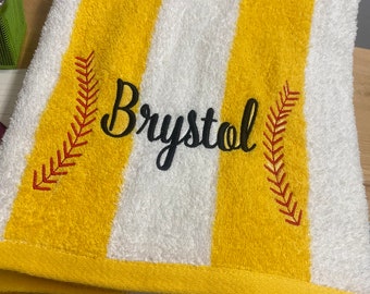 Softball Beach Towels