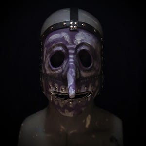 Chris Fehn Slipknot morado Mascarilla