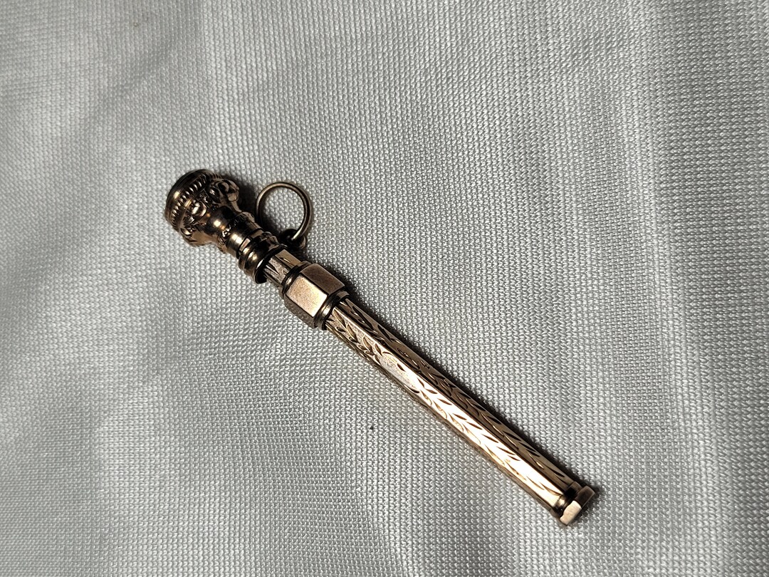 Victorian Toothpick Antique Victorian 9ct Gold Toothpick Pendant Charm With Bloodstone Seal ...