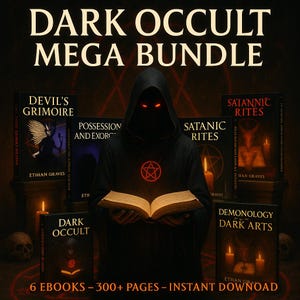 Occult eBook Bundle – 6 PDFs on Demonology, Witchcraft, Exorcism, Satanic Rites, Grimoire, Left-Hand Path