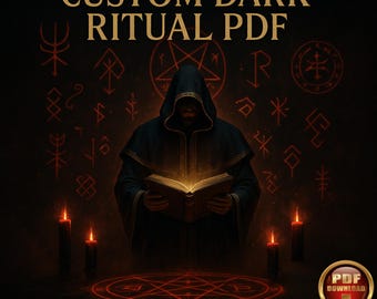 Custom Dark Ritual PDF + Personalized Sigil — Powerful Occult Grimoire (Love, Banishing, Control, Protection)