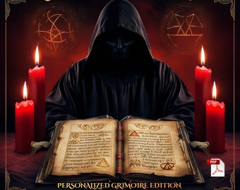 Personalized Grimoire PDF – Custom Witchcraft Spellbook with Sigils | Unique Ritual Book | Digital Esoteric Grimoire