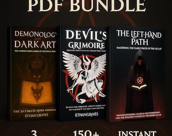Dark Magic eBook Bundle: Demonology, Left-Hand Path, Devil's Grimoire (Digital Download)
