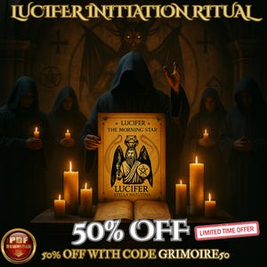 Lucifer Full Initiation Ritual PDF – Personalized Dark Grimoire with Sigil, Name & Printable Pages