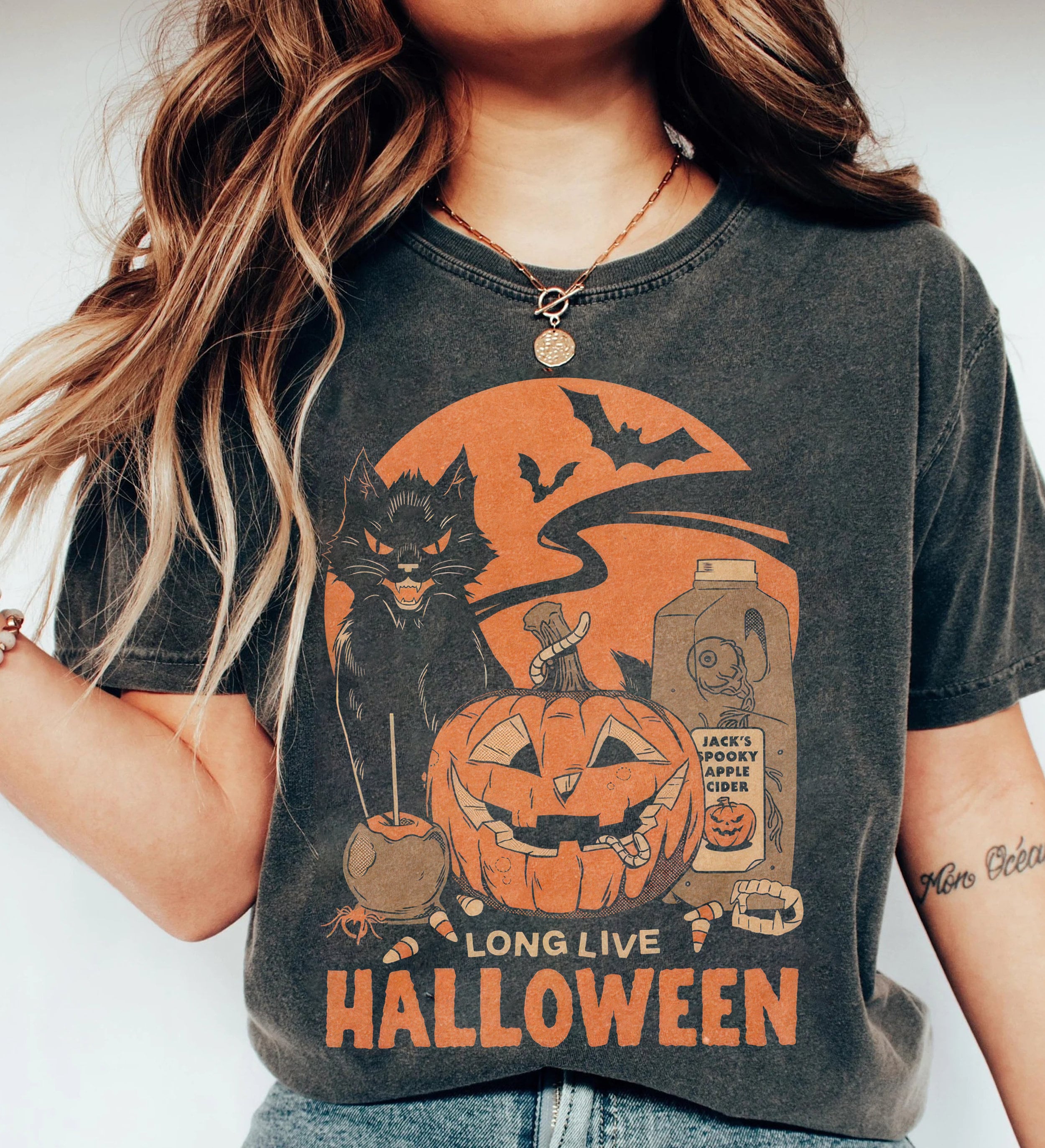 Comfort Color Retro Halloween Shirt, Long Live Halloween, Vintage Halloween Shirt, Retro Halloween, Fall Apparel,Spooky Season Pumpkin Shirt