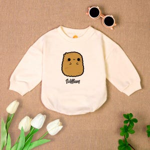 Custom Name Tater Tot Baby Outfit, Funny Rompers Newborn, Baby Bubble Romper, Birthday Baby Gift, Matching Baby Outfits, Newborn Clothes
