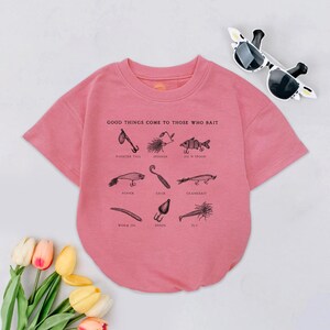 Good Things Come to Those Who Bait Baby Outfit, Fishing Lure Baby Clothes, Boy Girl Baby Romper, Matching Baby Bodysuit, Cute Baby Gift