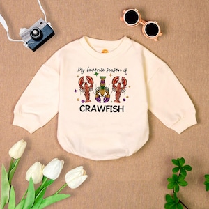 My Favorite Season Is Crawfish Baby Outfit, Mardi Gras Baby Bodysuit, Funny Shirt for Kids, Newborn Baby Clothes, Matching Baby Outfits