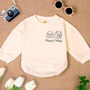 Custom New Best Friend Bubble Romper, Personalized Baby Bodysuit,Baby Shower Gift,Custom Pet Name Baby Clothes ,Gift For Baby Outfit