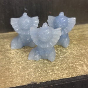 Mini Eeveelutions Carving- Blue Adventurine - Vaporeon- Anime Fan-Pokemon -Chakra-Kawaii-Reiki-Witchy-Alter Decor