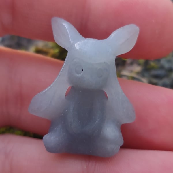 Glaceon Crystal Carving- PokeBall Stocking Stuffers-Crystal Healing- Chakras - He Decor- Gift Ideas-Eeveelutions- Anime