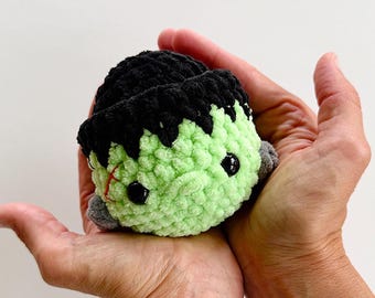 NO SEW - Mini Stress Ball Buddies Frankie Crochet Pattern - Halloween (PDF Pattern)