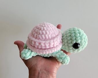 No Sew - Mini Stress Ball Buddies Turtle Hood Pattern, Interactive Toy, Turtle Crochet, Quick Market, Easy Make, No Sew Crochet, Fidget Toy