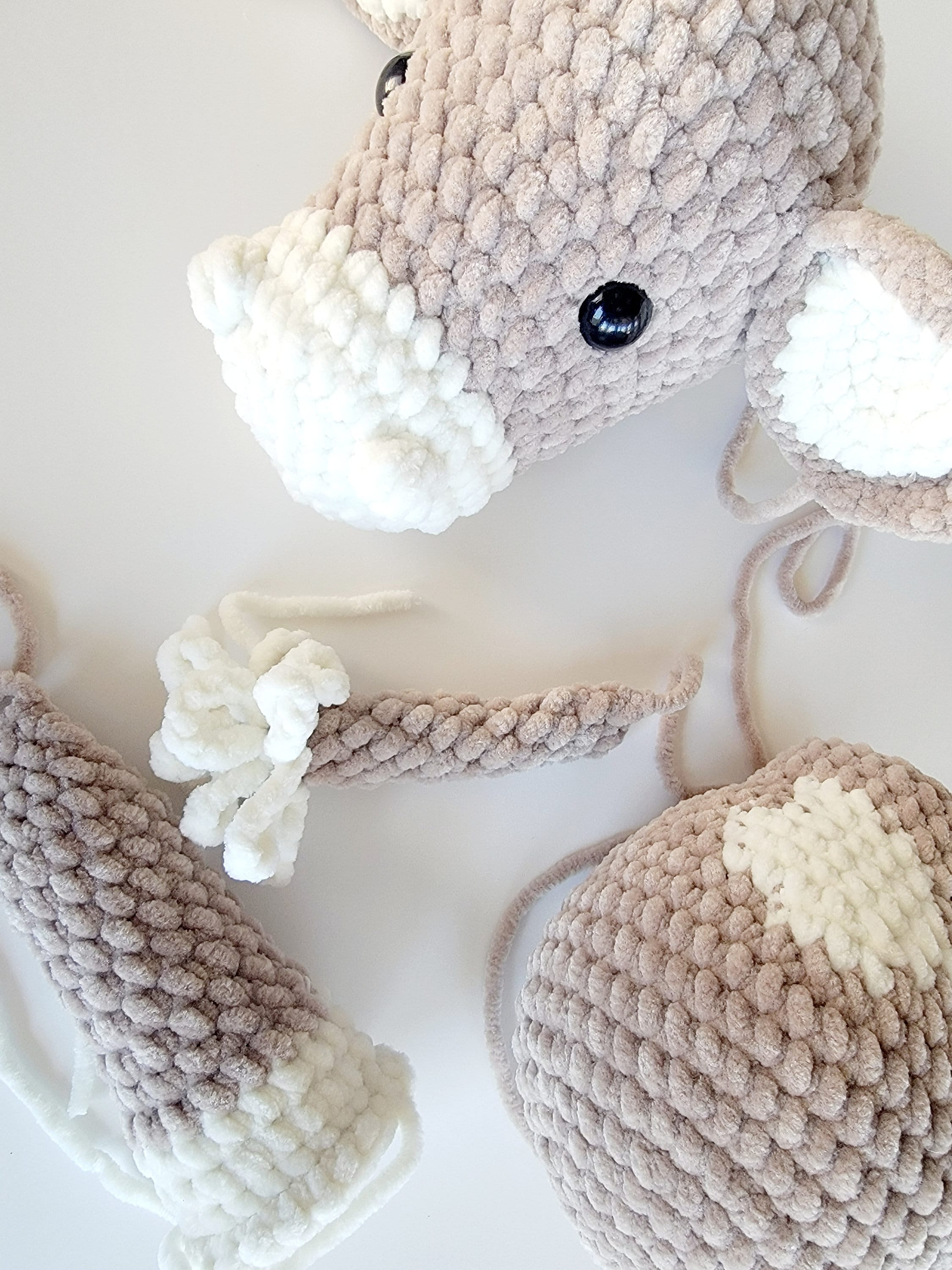 Pattern: Millie the Cow Crochet Pattern, Crochet Cow Pattern, Cute Cow ...